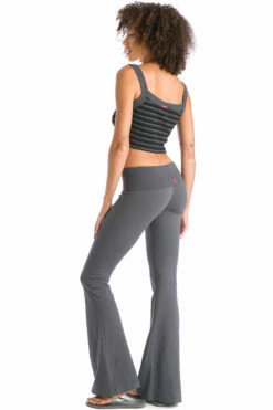 Vintage Stripe Thermal Crop Snap Front Tank -Outlet Hard Tail Forever Store 272s onyx 5