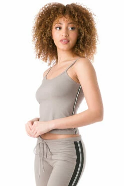 Vintage Side Stripe Bound Tank