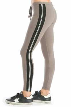 Vintage Drawstring Wide Stripe Legging