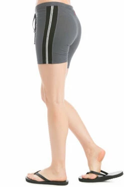 Vintage Drawstring Wide Stripe Bike Short -Outlet Hard Tail Forever Store 319s onyx 3