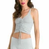 Ruched Front Tank -Outlet Hard Tail Forever Store 593 dove 1