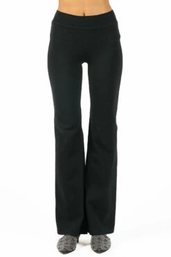 High Rise Wide Flare Pant 10 High Rise Wide Flare Pant -Outlet Hard Tail Forever Store W919.BLK 3