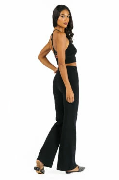 High Rise Wide Flare Pant 11 High Rise Wide Flare Pant -Outlet Hard Tail Forever Store W919.BLK 4