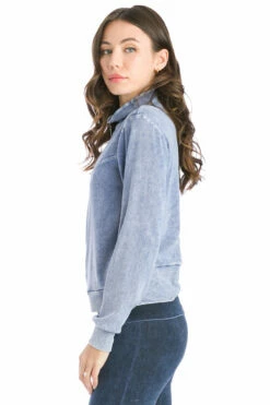 Preppy Zip Jacket 8 Preppy Zip Jacket -Outlet Hard Tail Forever Store b174 mineral wash 7 3
