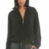 Slouchy Zip Hoodie -Outlet Hard Tail Forever Store bem26 black 1