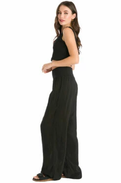 Flat Waist Bemberg Pant -Outlet Hard Tail Forever Store bem27 black 5