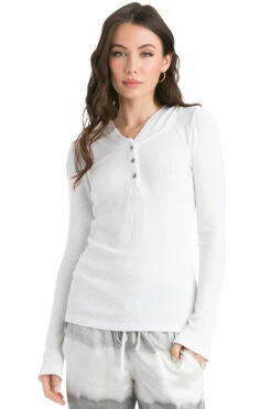 Bamboo Thermal Henley Hoodie