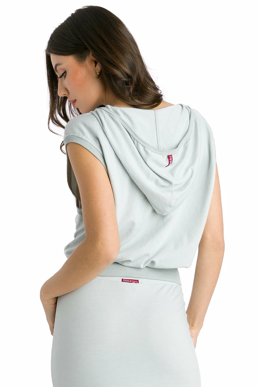 Butter Terry Cropped Hoodie Vest 4 Butter Terry Cropped Hoodie Vest - Image 2