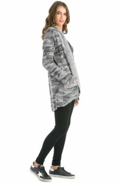 Camo Slouchy Sherpa Cardigan 10 Camo Slouchy Sherpa Cardigan -Outlet Hard Tail Forever Store camf06 nickel 4