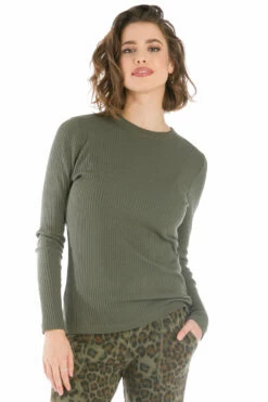 Long Sleeve Ribbed T