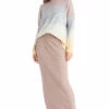 Easy Fit Ribbed Column Maxi Skirt 1 Easy Fit Ribbed Column Maxi Skirt -Outlet Hard Tail Forever Store cmr05 mauve 1