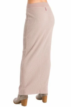 Easy Fit Ribbed Column Maxi Skirt -Outlet Hard Tail Forever Store cmr05 mauve 6