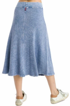 Ribbed Midi Skater Skirt -Outlet Hard Tail Forever Store cmr14 mineral wash 7 5