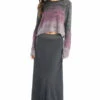 Ribbed Maxi Skirt -Outlet Hard Tail Forever Store cmr35 onyx 1