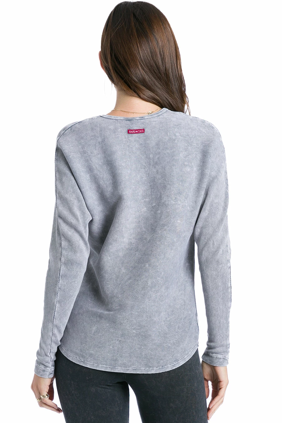 Long Sleeve Hi-Lo Henley T 5 Long Sleeve Hi-Lo Henley T - Image 3