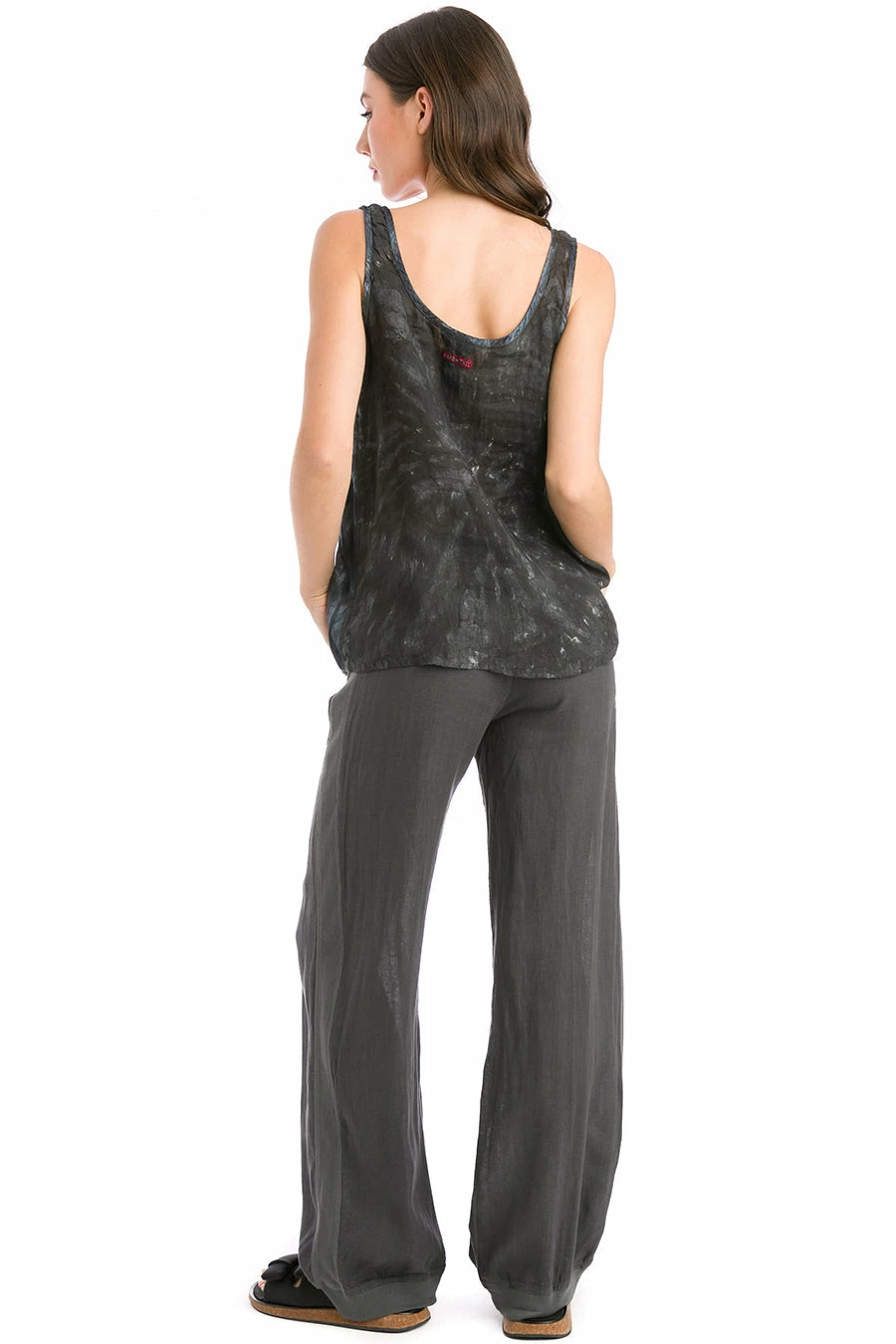 Satin Inset Linen Tank 7 Satin Inset Linen Tank - Image 5