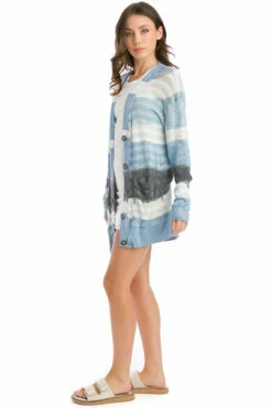 JV Stripe Combo Sweater Cardigan -Outlet Hard Tail Forever Store hss06 antique dip dye 5 3