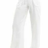 Slouchy Cargo Linen Pant -Outlet Hard Tail Forever Store l208 white 1