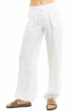 Slouchy Cargo Linen Pant