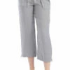 Slouchy Cargo Linen Crop Pant -Outlet Hard Tail Forever Store l218 nickel 1