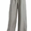 Rolldown Full Leg Linen Pant