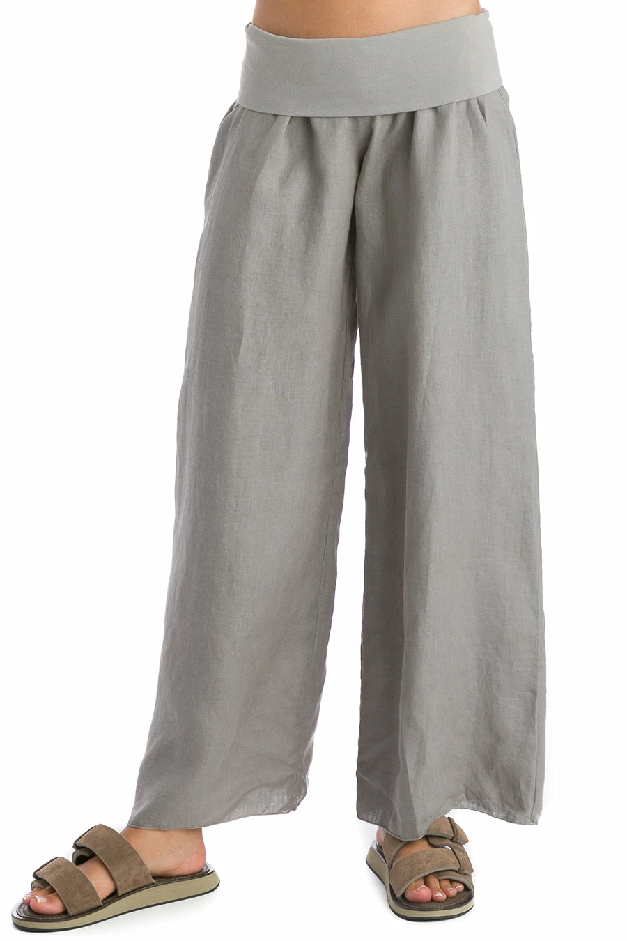 Rolldown Full Leg Linen Pant 3 Rolldown Full Leg Linen Pant