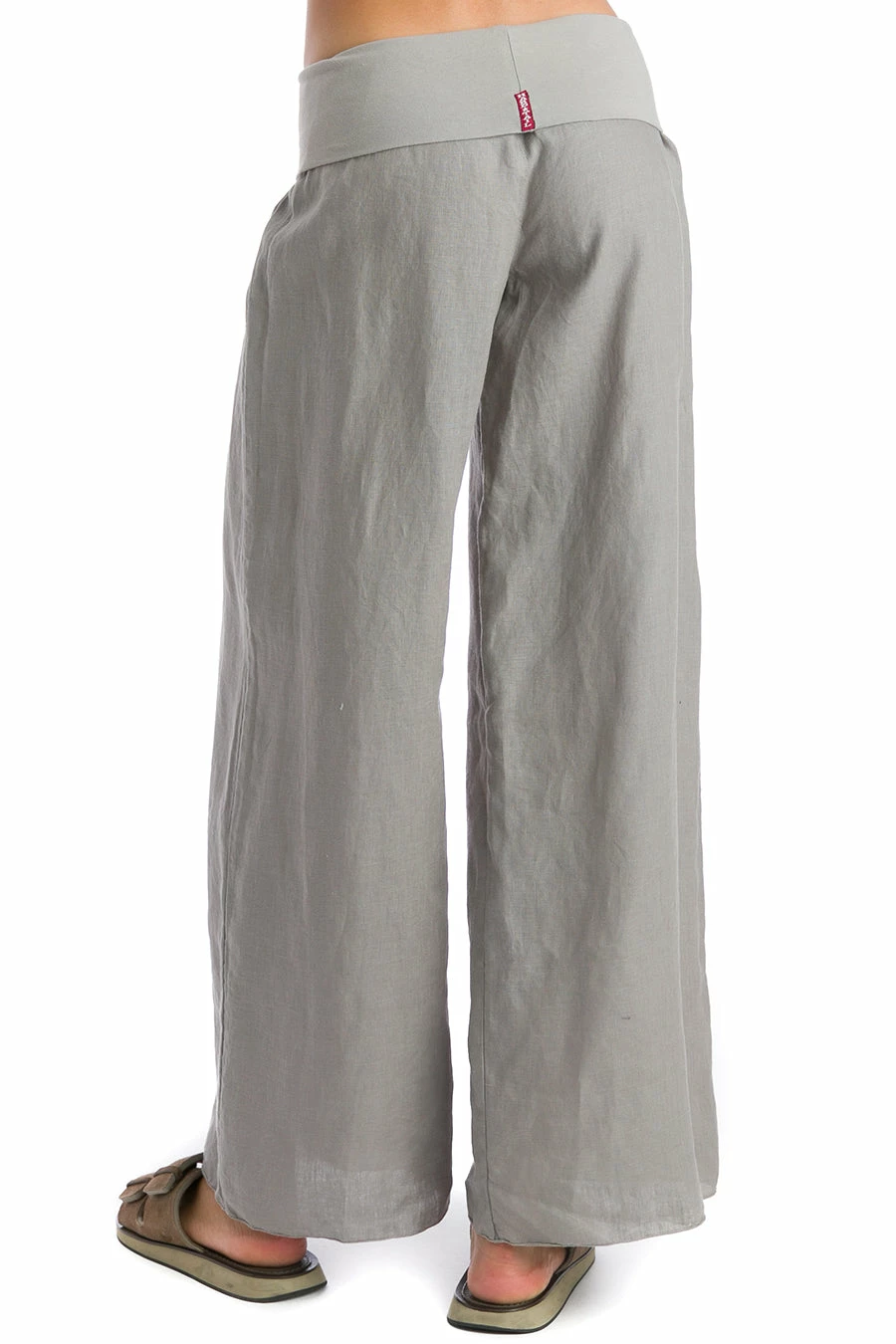 Rolldown Full Leg Linen Pant 5 Rolldown Full Leg Linen Pant - Image 3