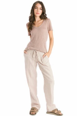 Straight Up Linen Pant 11 Straight Up Linen Pant -Outlet Hard Tail Forever Store l228 rose quartz 4