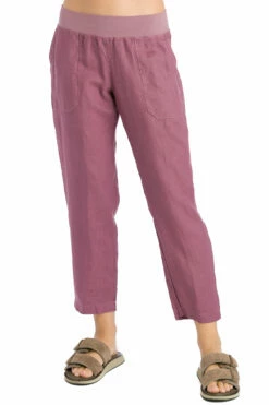 Slim Crop Linen Pant