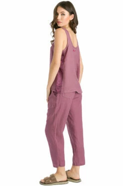 Slim Crop Linen Pant -Outlet Hard Tail Forever Store l246 crush 5