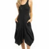 Lanai Linen Dress -Outlet Hard Tail Forever Store l261 black 1