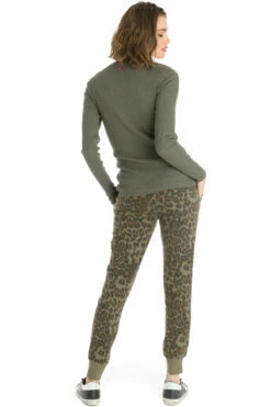 Leopard Weekend Jogger -Outlet Hard Tail Forever Store leoft06 olive 5