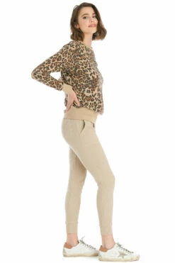 Leopard Weekend Sweatshirt -Outlet Hard Tail Forever Store leoft12 camel 3