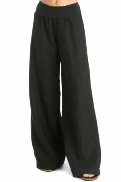 Heavy Linen Rolldown Sweeper Pant