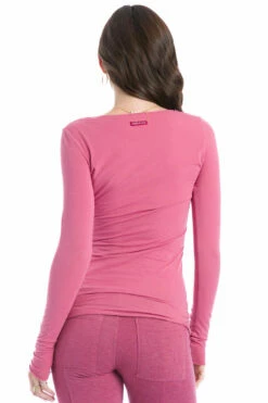 Long Sleeve Fitted Raw Edge Lightweight T 9 Long Sleeve Fitted Raw Edge Lightweight T -Outlet Hard Tail Forever Store lmj16 guava 3