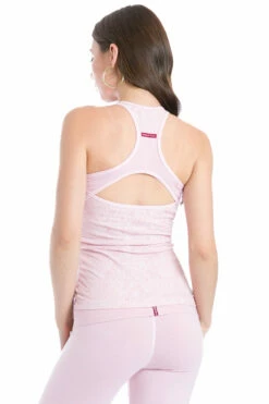 Lotus Lace Dharma Tank -Outlet Hard Tail Forever Store lot09 cameo pink 3