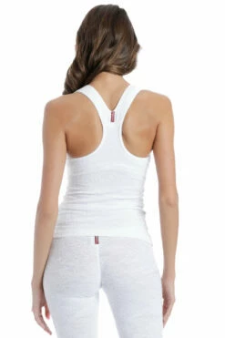 Lotus Lace Triad Tank With Bra -Outlet Hard Tail Forever Store lot12 white 3