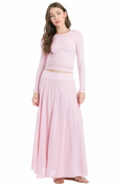 Ribbed Long Sleeve Fitted T 10 Ribbed Long Sleeve Fitted T -Outlet Hard Tail Forever Store pb04 cameo pink 4