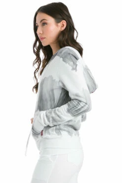 Poly Fleece Side Rib Zip-Up Hoodie -Outlet Hard Tail Forever Store pf55 antique dip dye 1 3