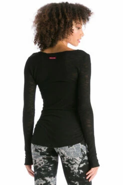 Side Ruched Skinny Striated T -Outlet Hard Tail Forever Store rays04 black 2