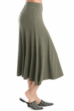 Luxe Princess Panel Midi Skirt -Outlet Hard Tail Forever Store rox41 olive 4