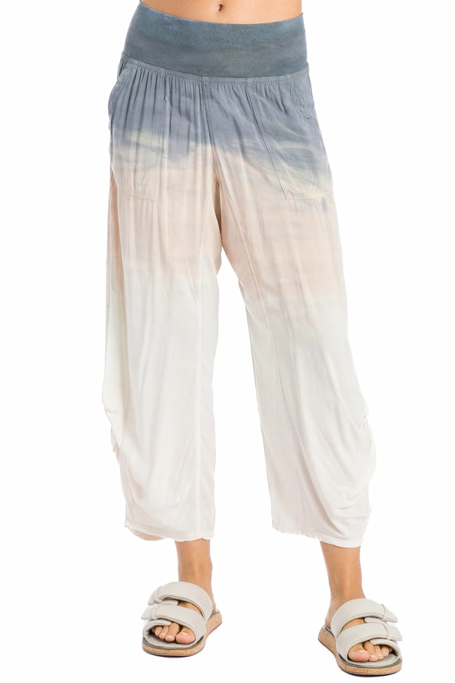 Side Pleat Crop Pant 5 Side Pleat Crop Pant - Image 3