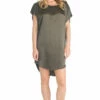 Satin Short Sleeve Slip Tunic