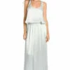 Boho High Waist Satin Maxi Skirt -Outlet Hard Tail Forever Store sat18 dove 1
