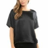 Satin Crop T -Outlet Hard Tail Forever Store sat28 black 1