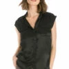 Satin Safari Sleeveless Top