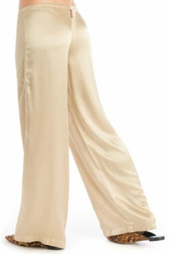 Satin Drawstring Pant -Outlet Hard Tail Forever Store sat39 camel 3
