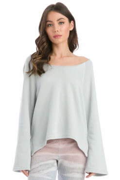 Long Sleeve Raglan Sherpa Sweatshirt