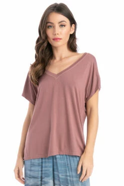 Slouchy V Neck T
