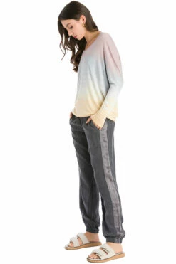 Long Sleeve Slouchy V Neck T -Outlet Hard Tail Forever Store sir18 rainbow horizon 47 3